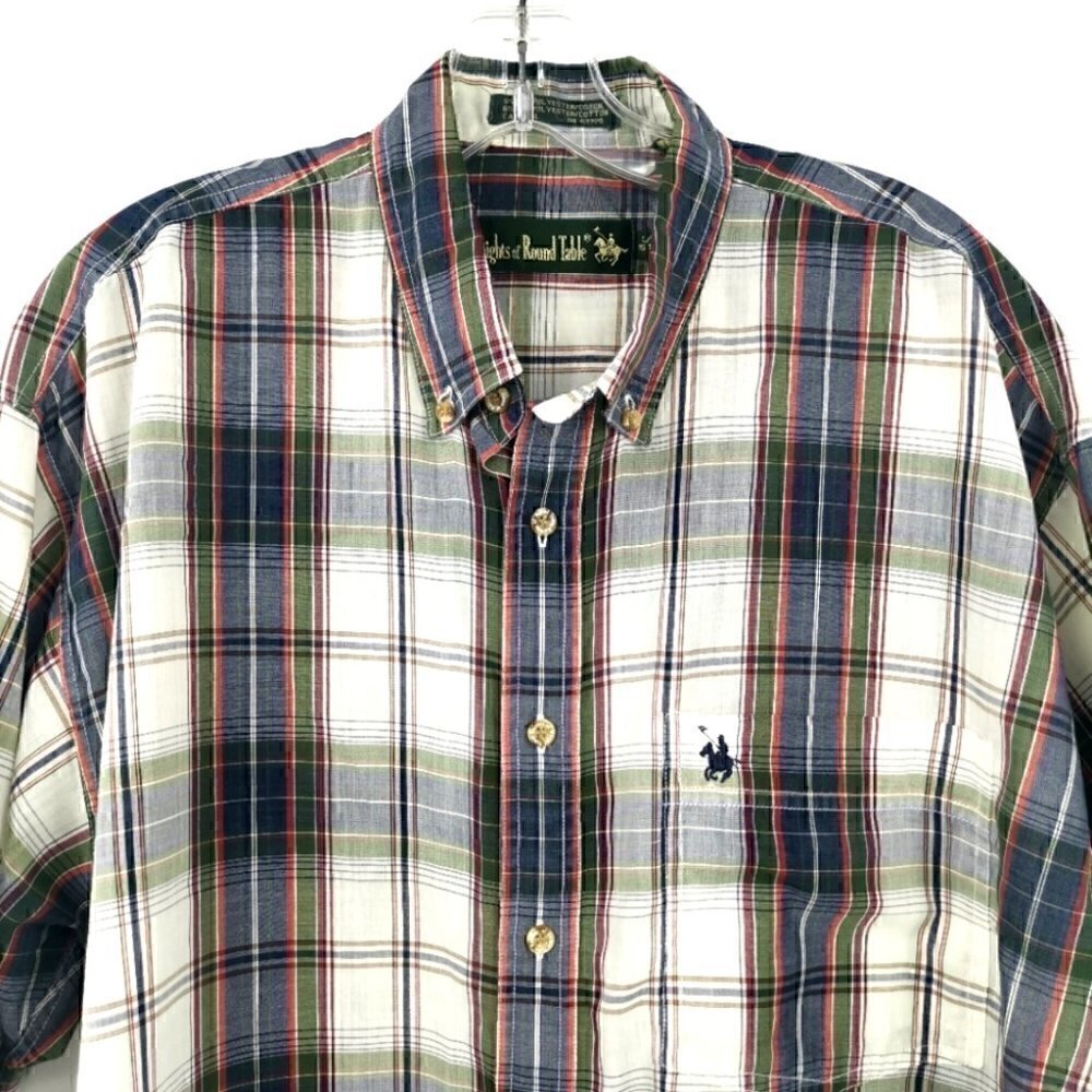 Knights of Round Table Men's L Vtg Casual Shirt - Picture 4 of 16